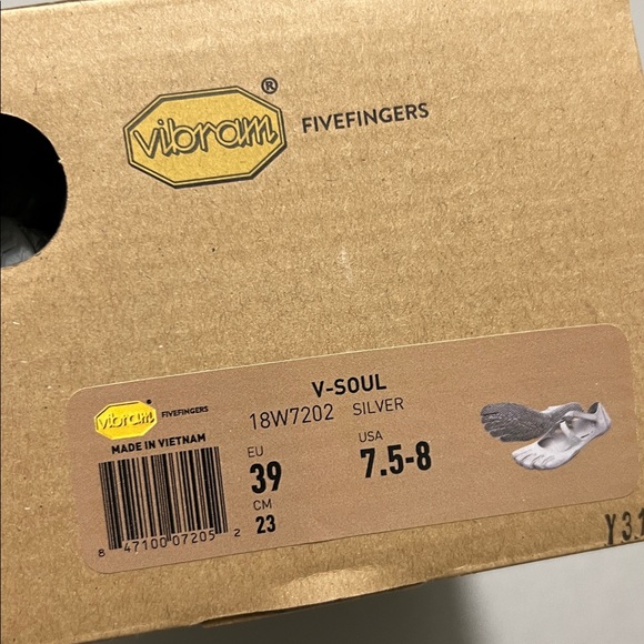 Vibram FiveFingers Silver V-Soul, size 39 - Picture 2 of 5